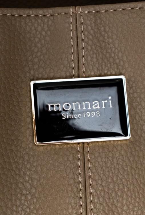 Torebka shopperka Monnari BAG4020-015 ekoskóra beżowa