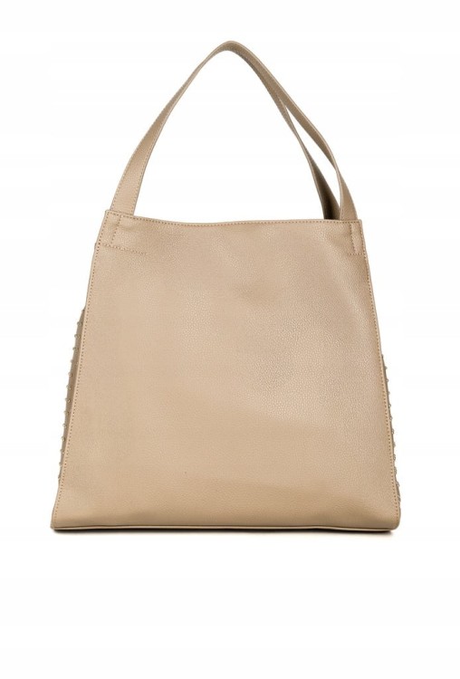 Torebka shopperka Monnari BAG4020-015 ekoskóra beżowa