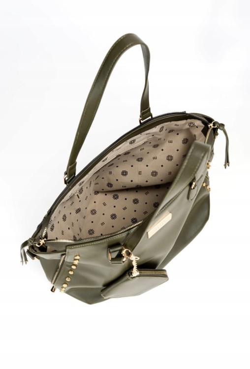 Torebka shopperka Monnari BAG4010-008 ekoskóra zielona