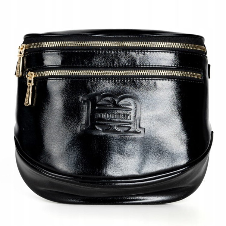 Torebka nerka listonoszka Monnari BAG4040-M20 czarna błyszcząca