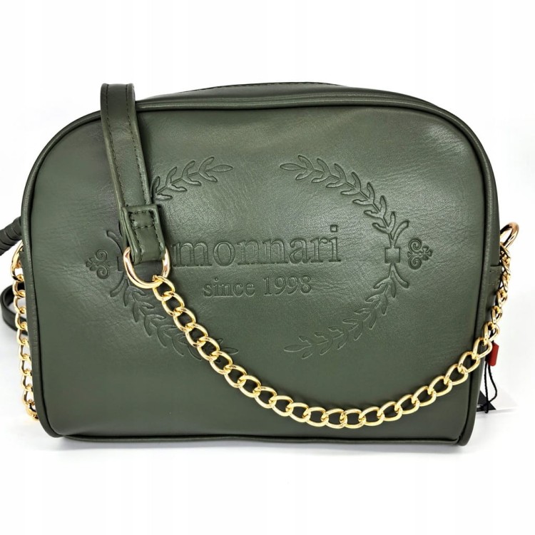 Torebka listonoszka crossbody Monnari BAG4110-008 zielone croco