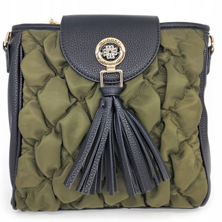 Torebka listonoszka Monnari BAG4710-M08 czarno-zielona