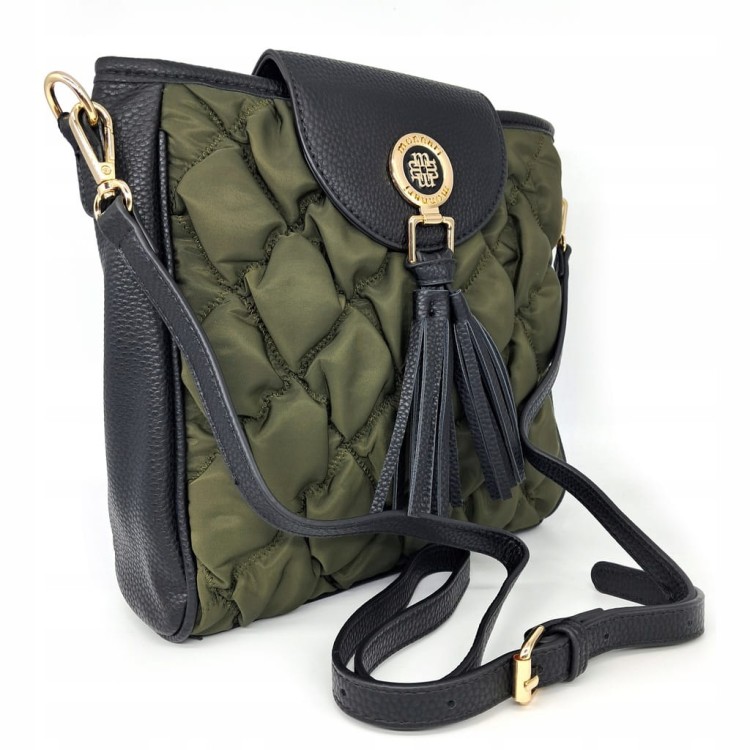 Torebka listonoszka Monnari BAG4710-M08 czarno-zielona