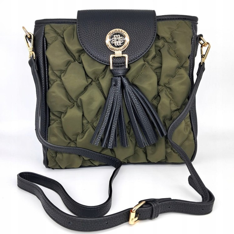Torebka listonoszka Monnari BAG4710-M08 czarno-zielona