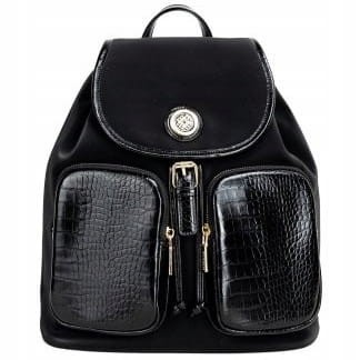 Plecak damski Monnari BAG4150-020 czarne croco