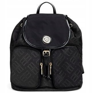 Plecak damski Monnari BAG4150-M20 czarny lakier