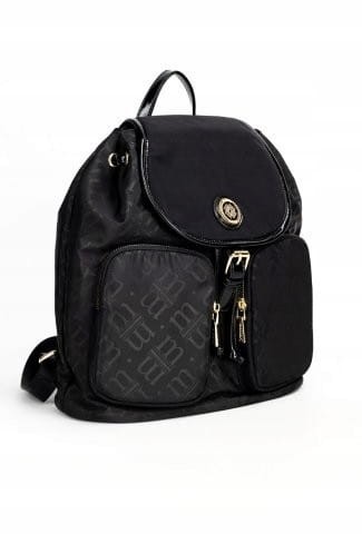 Plecak damski Monnari BAG4150-M20 czarny lakier