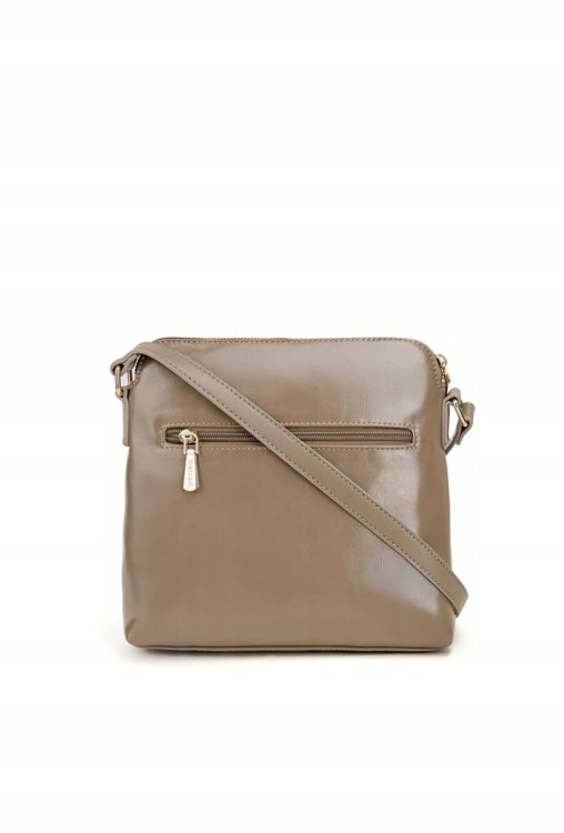 Torebka listonoszka Monnari BAG5540-M15 ekoskóra brązowo-szara