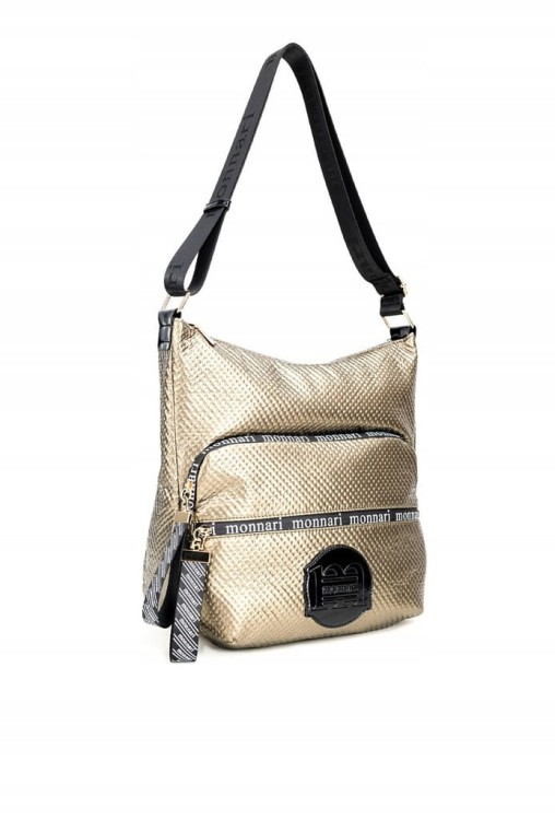 Torebka worek Monnari BAG4380-M23 ciemny złoty