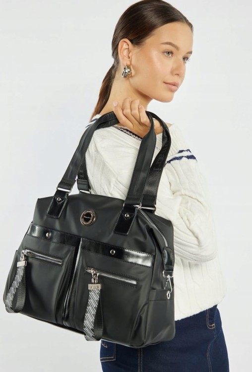 Torebka shopperka Monnari BAG4300-020 czarna