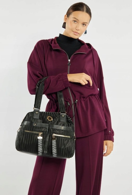 Torebka shopperka Monnari BAG4300-M20 czarna