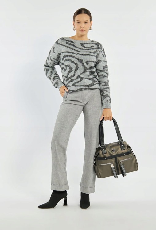 Torebka shopperka Monnari BAG4300-M22 metaliczny