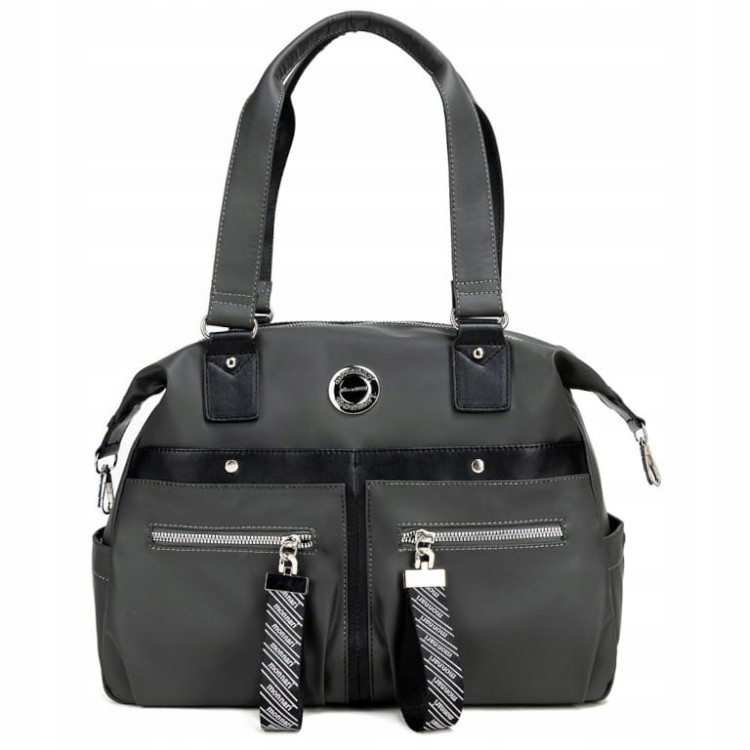 Torebka shopperka Monnari BAG4300-M08 zielono-czarna