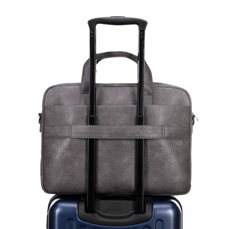 Torba na laptopa 17 " WITTCHEN 100-3P-913-8 szara z ekoskóry