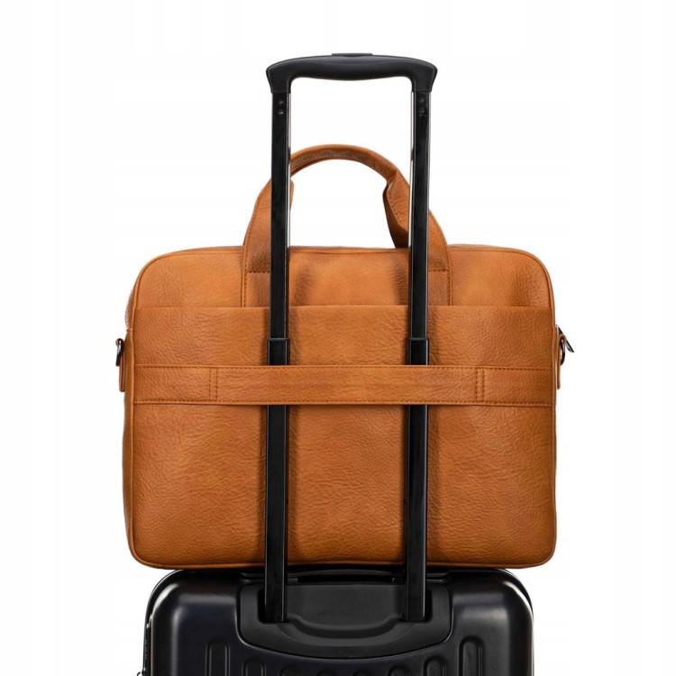Torba na laptopa 17 " WITTCHEN 100-3P-913-5 brązowa z ekoskóry