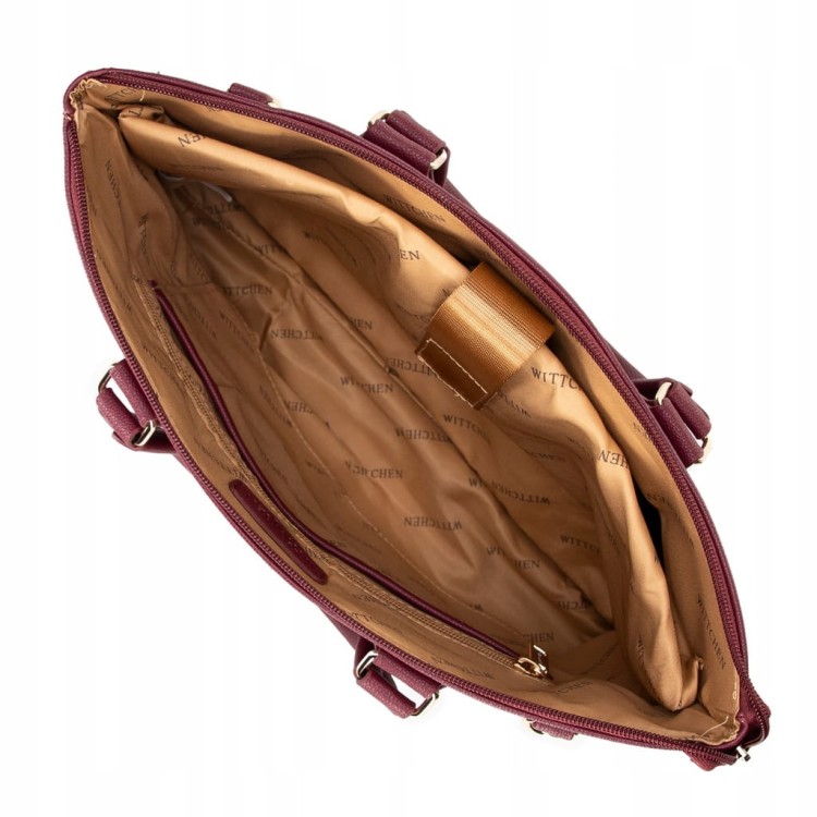Torba na laptopa WITTCHEN 100-3P-904-3 bordowa 14,5”