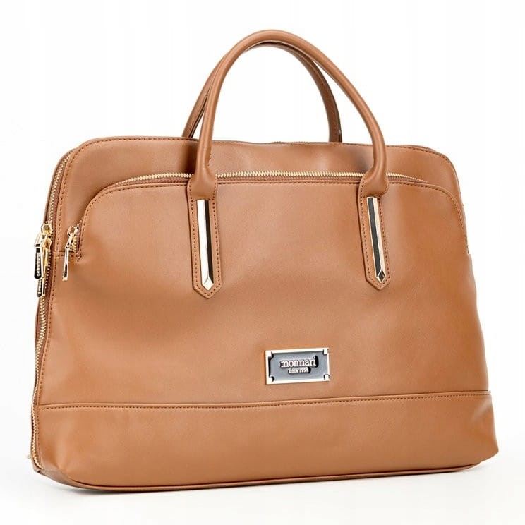 Torba damska Monnari BAG6550-017 na laptopa brązowa