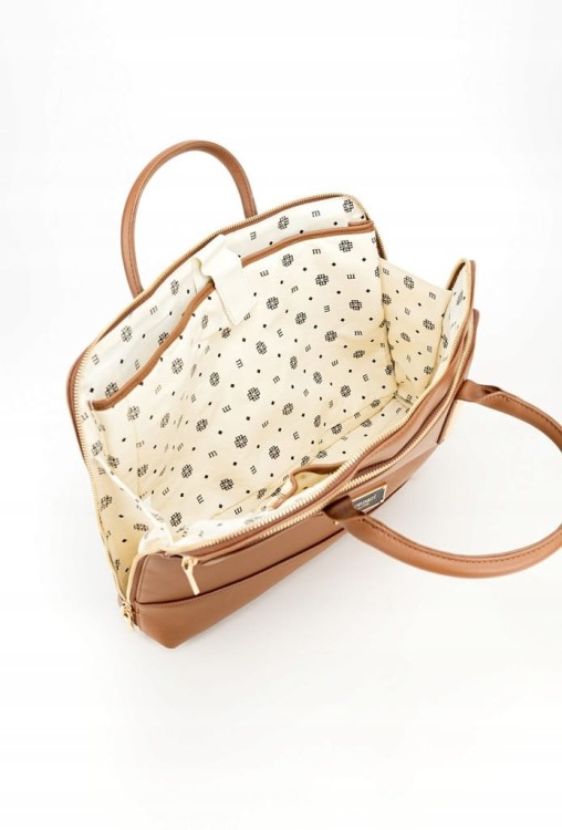 Torba damska Monnari BAG6550-017 na laptopa brązowa