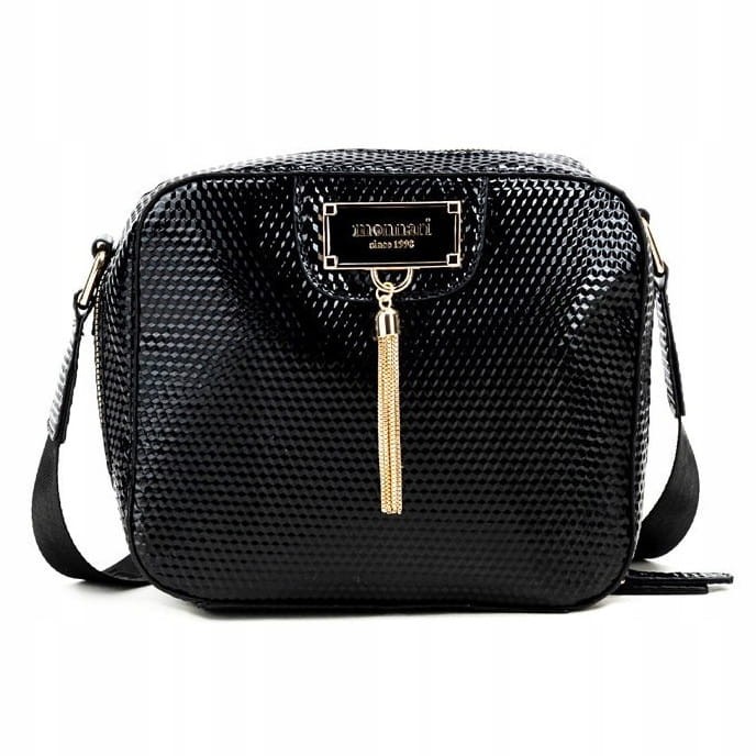 Torebka listonoszka Monnari BAG6441-020 ekoskóra czarna