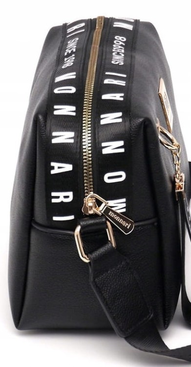 Torebka listonoszka Monnari BAG0170-020 ekoskóra czarna