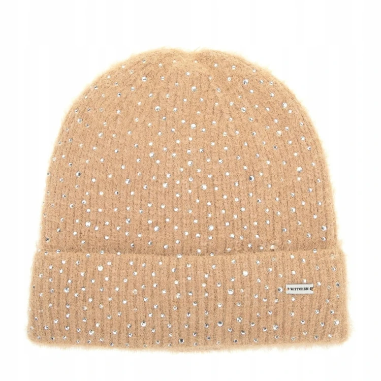 Czapka damska WITTCHEN 101-HF-002-9 zimowa beanie beżowy