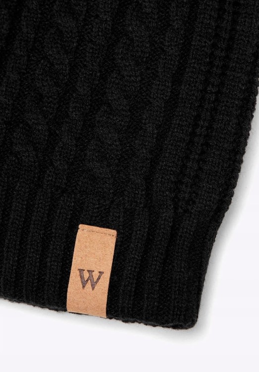 Czapka męska WITTCHEN 101-HF-010-1 zimowa beanie czarna