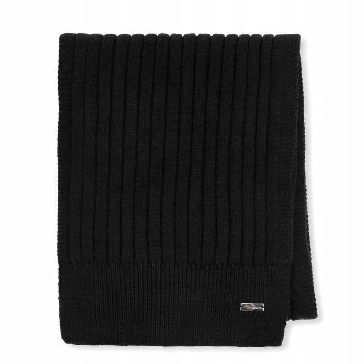 Damski szalik WITTCHEN w poziome paski 99-7F-030-1 czarny