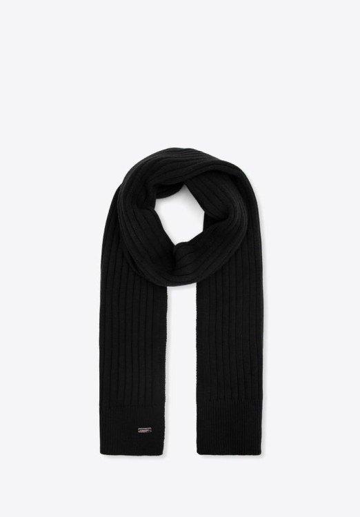 Damski szalik WITTCHEN w poziome paski 99-7F-030-1 czarny