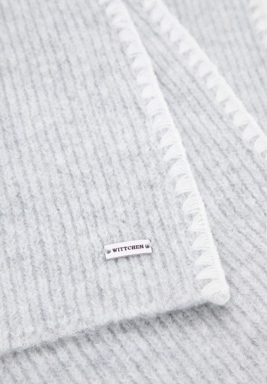 Szalik damski WITTCHEN 101-7F-203-8 miękki z dzianiny na zimę ciepły szary