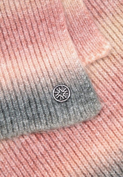 Szalik Wittchen damski 101-7F-201-PZ ombre różowo-szary 190cm