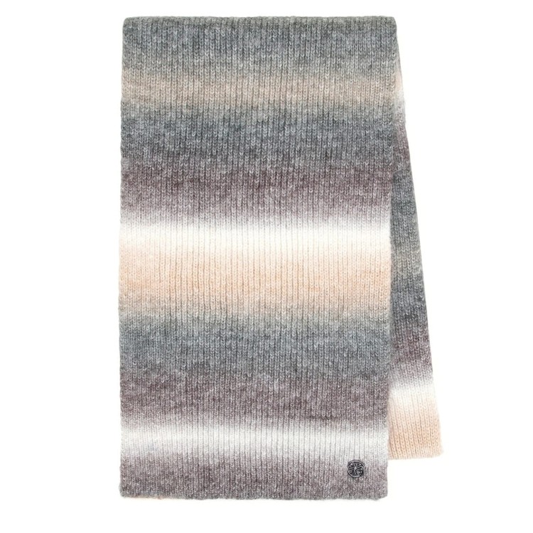 Szalik Wittchen damski 101-7F-201-89 ombre szaro-beżowy 190cm