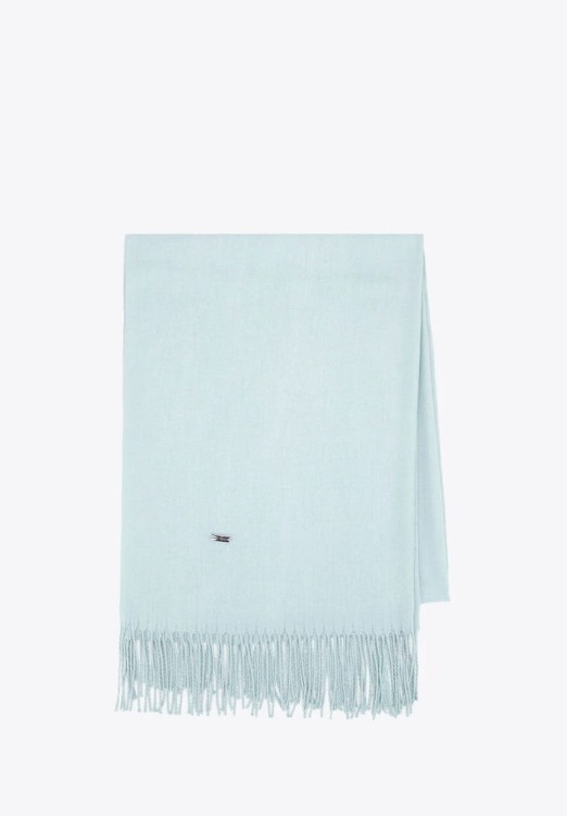 Szalik damski z frędzlami WITTCHEN 101-7F-100-7 błękitny 180 cm