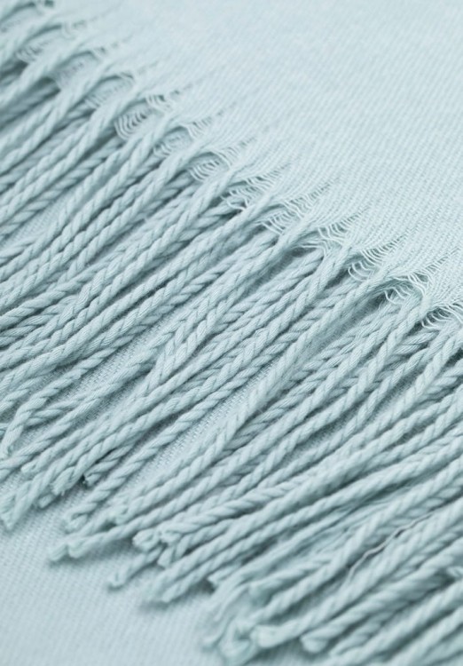 Szalik damski z frędzlami WITTCHEN 101-7F-100-7 błękitny 180 cm