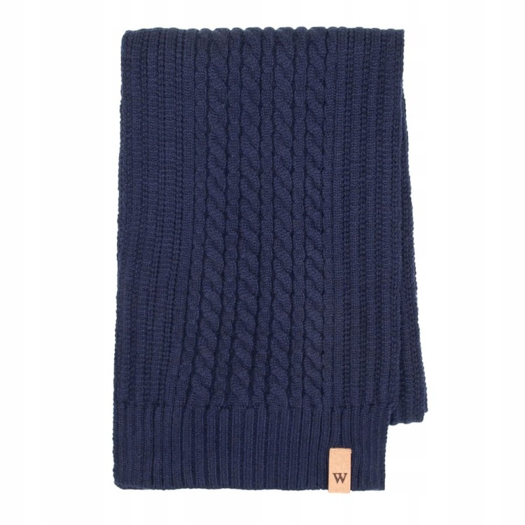 Granatowy szalik męski WITTCHEN 101-7F-010-7 zimowy miękki ciepły