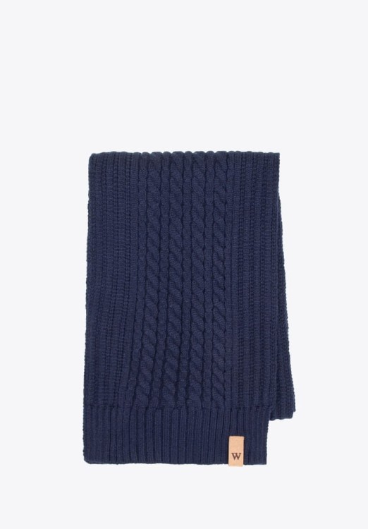 Granatowy szalik męski WITTCHEN 101-7F-010-7 zimowy miękki ciepły