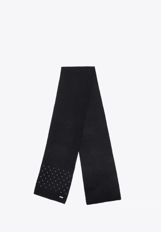 Szalik damski WITTCHEN 101-7F-001-1 z ozdobnymi cyrkoniami czarny