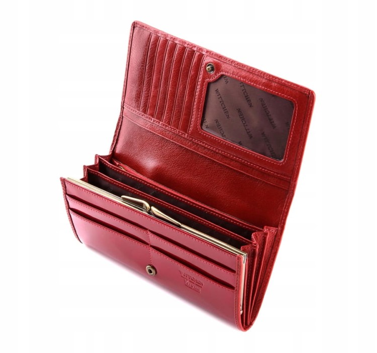 Portfel Wittchen Verona damski 25-1-075-3 duży ze skóry lakierowanej