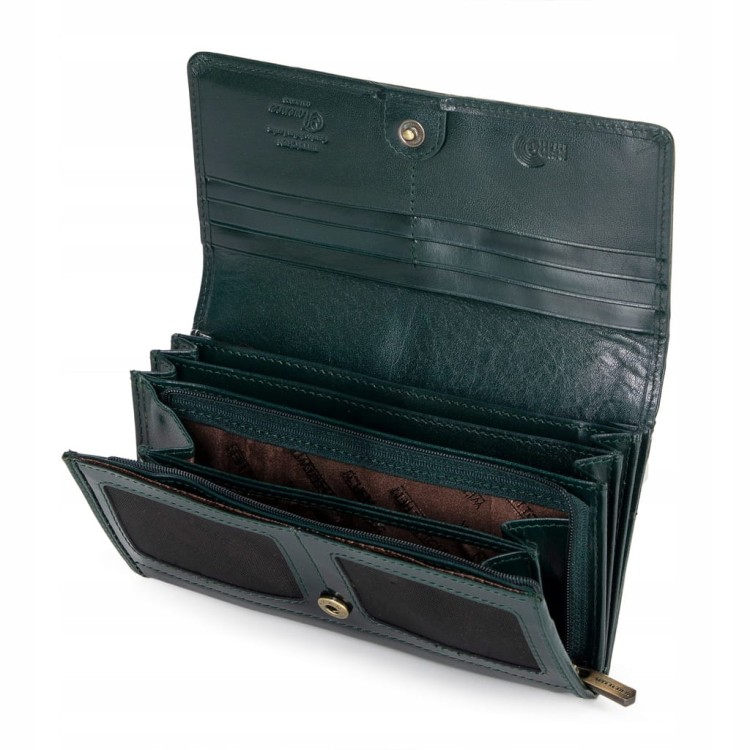 Portfel Wittchen Florence damski 14-1l-052-00 zielony