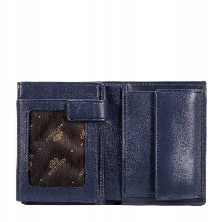 Portfel Wittchen 21-1-265-NL skóra naturalna niebieski