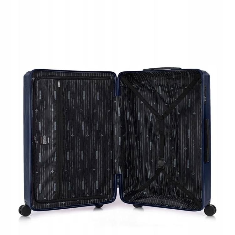 Walizka duża WITTCHEN Stripes Line ABS 56-3A-603-90 granatowa 96L