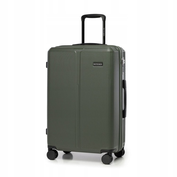 Walizka średnia WITTCHEN Stripes Line ABS 56-3A-602-85 khaki 65L