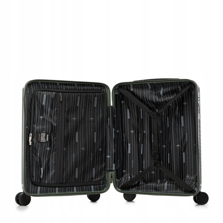 Walizka kabinowa WITTCHEN Stripes Line ABS 56-3A-601-85 khaki 36L