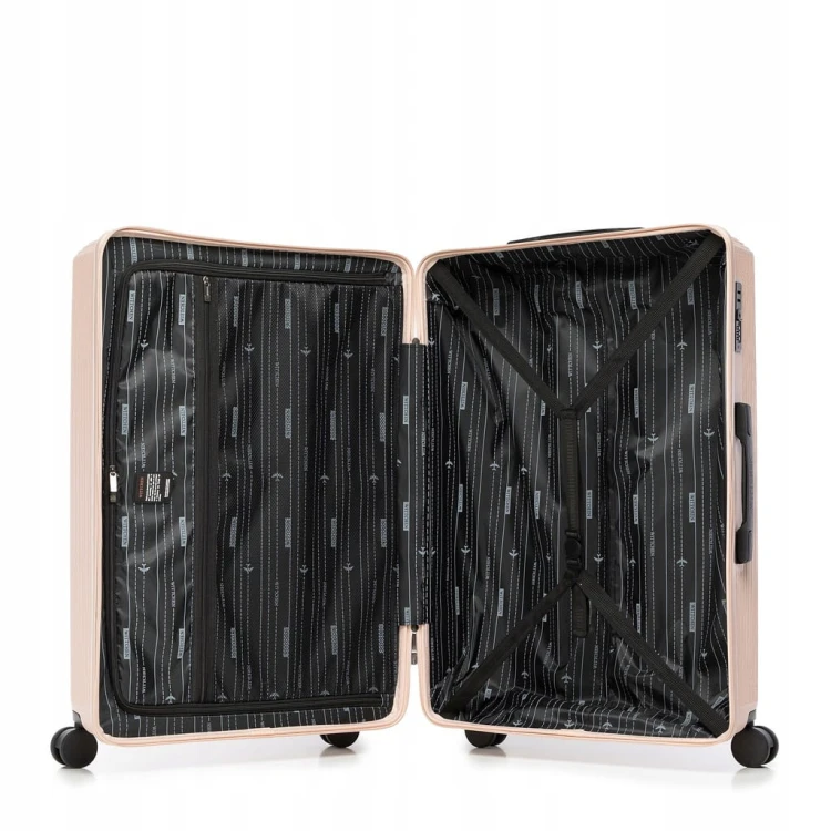 Walizka duża WITTCHEN Stripes Line ABS 56-3A-603-34P pudrowy róż 96L