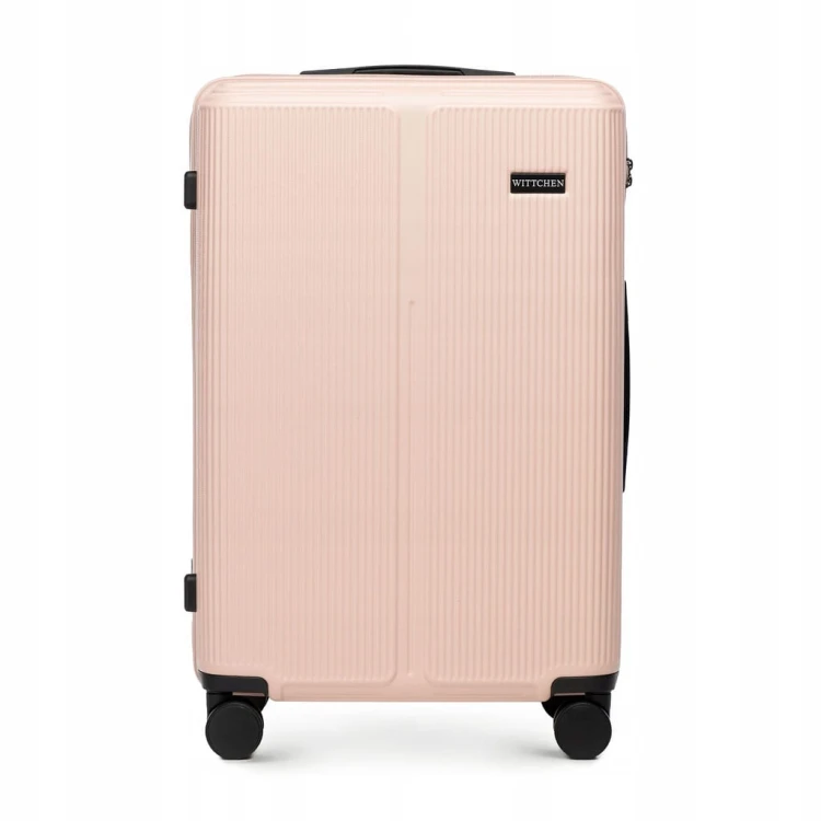 Walizka średnia WITTCHEN Stripes Line ABS 56-3A-602-34P pudrowy róż 65L