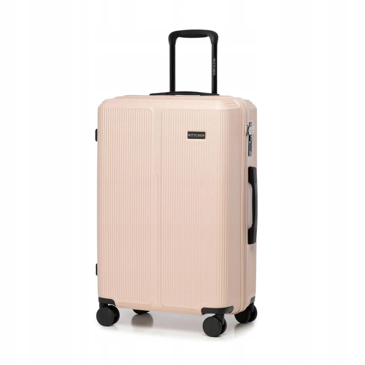 Walizka średnia WITTCHEN Stripes Line ABS 56-3A-602-34P pudrowy róż 65L