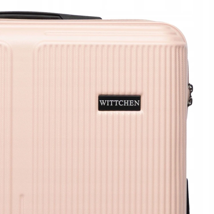 Walizka średnia WITTCHEN Stripes Line ABS 56-3A-602-34P pudrowy róż 65L
