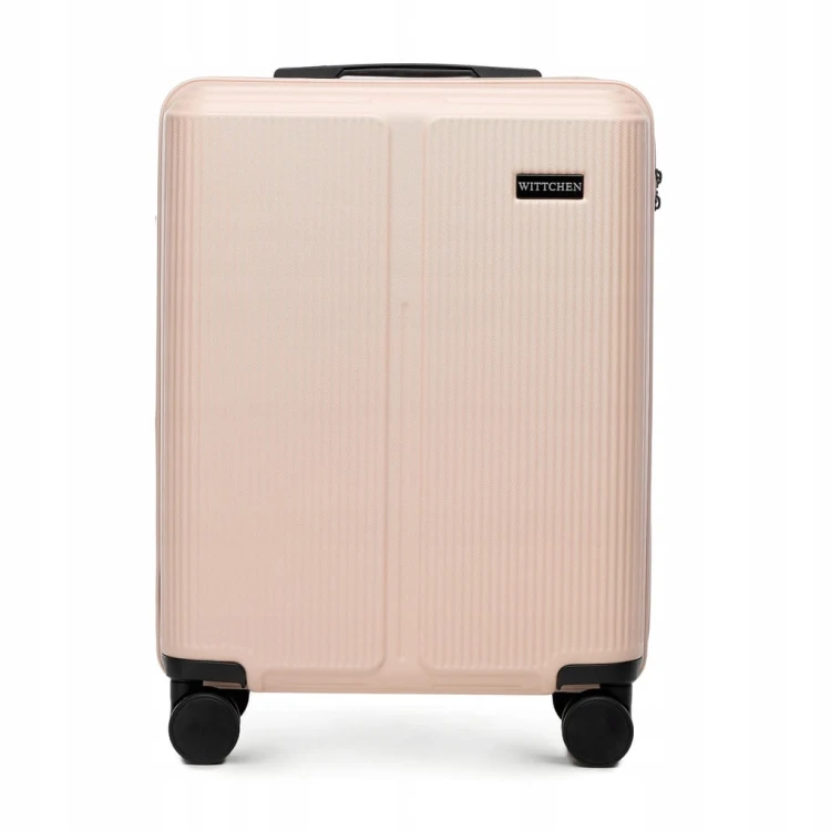 Walizka kabinowa WITTCHEN Stripes Line ABS 56-3A-601-34P pudrowy róż 36L
