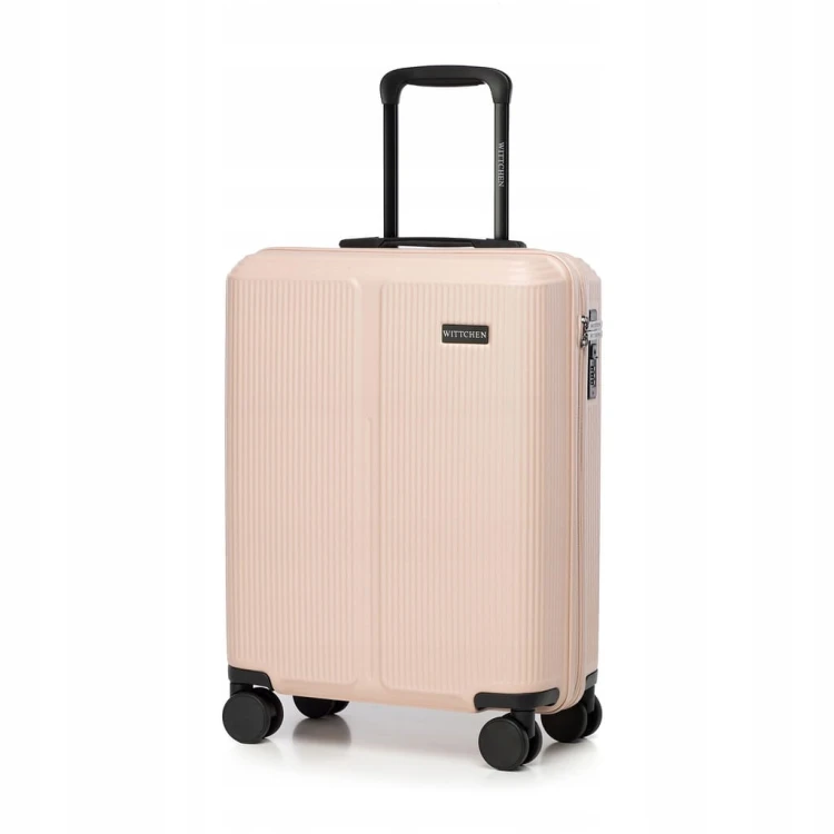 Walizka kabinowa WITTCHEN Stripes Line ABS 56-3A-601-34P pudrowy róż 36L