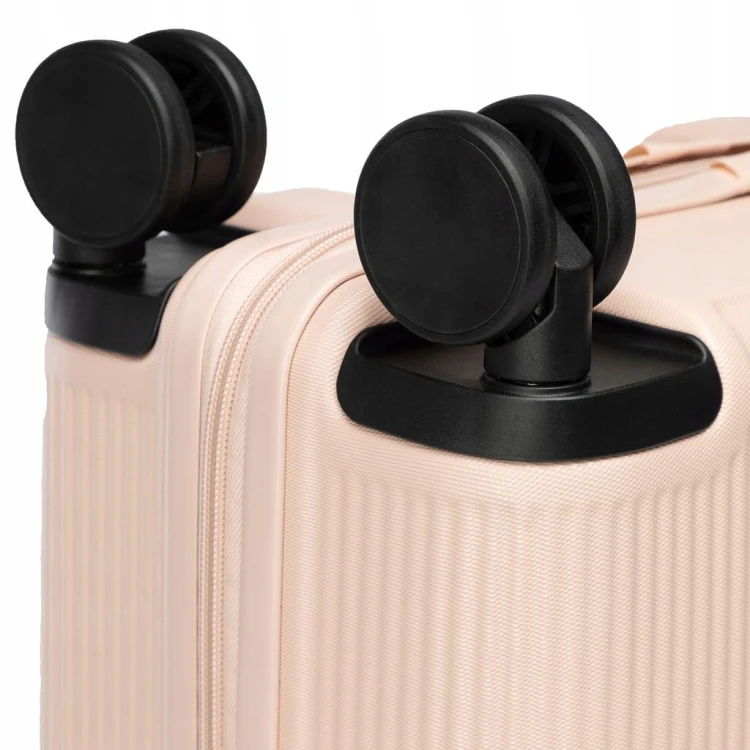 Walizka kabinowa WITTCHEN Stripes Line ABS 56-3A-601-34P pudrowy róż 36L