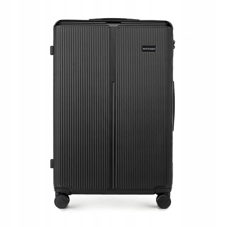 Walizka duża WITTCHEN Stripes Line ABS 56-3A-603-10 czarna 96L